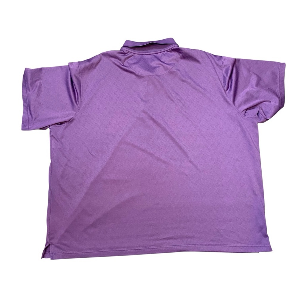 GEORGE Big Men's Pique Golf Polo Shirt Purple Short sleeve Cool Dry Fit Size 3XL - Picture 4 of 6